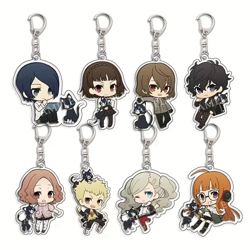 TEMU : Keychain Set - 8pcs Character Keychains With Characters, Characters