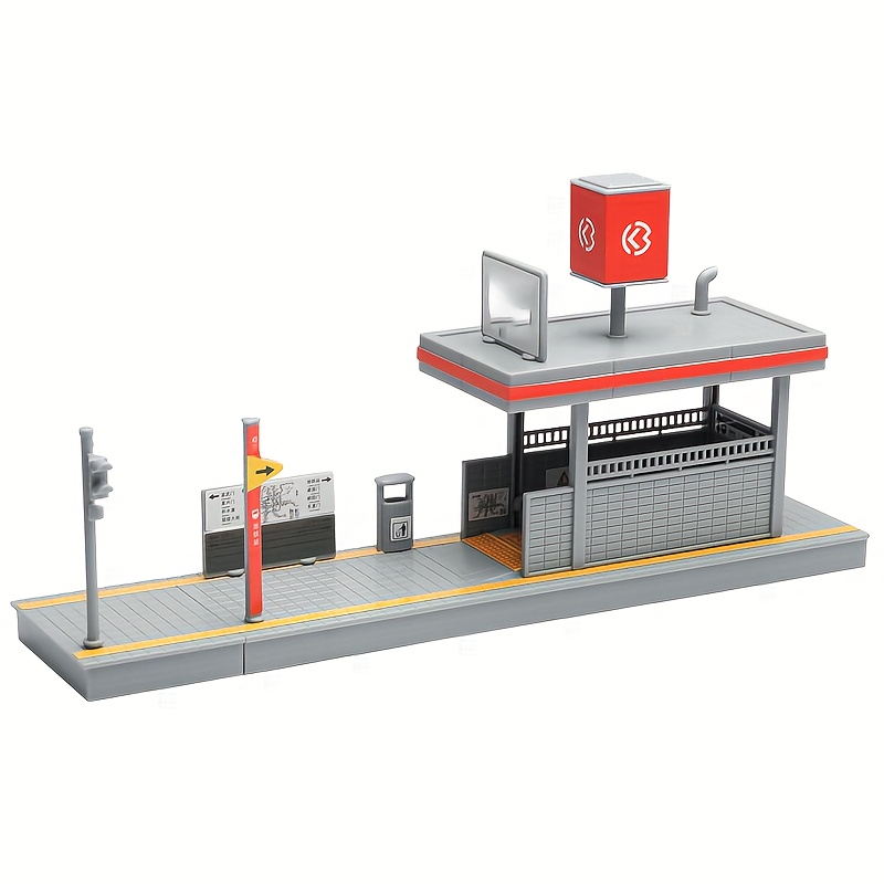 Setting Up The Subway Station Scene (excluding Figurines, Which Need To Be Separately)
