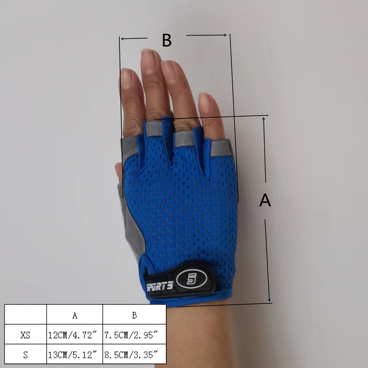 1Pair Kids Half Fingerless Gloves Non-Slip Gloves Adjustable