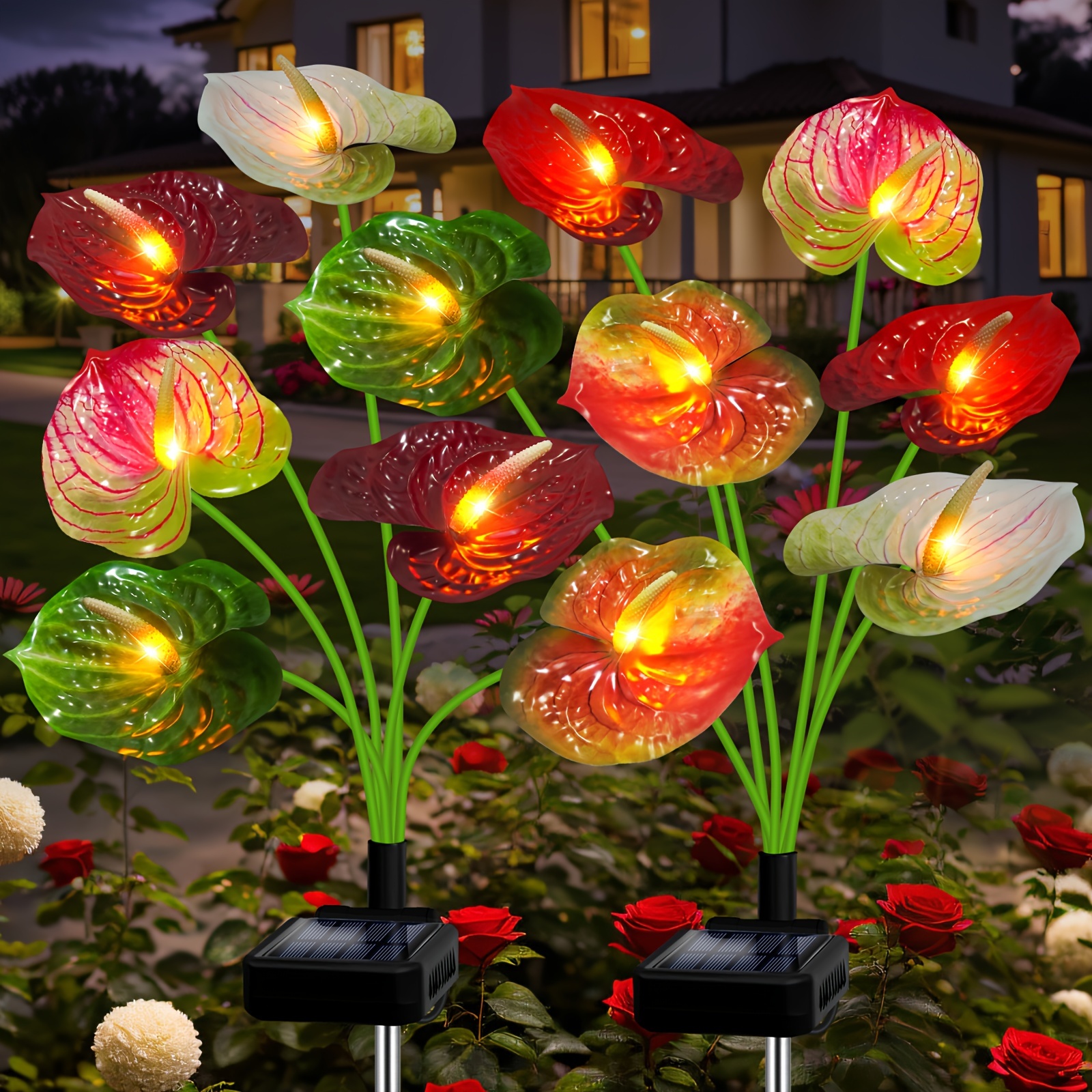 

Solar Garden Lights - Art Outdoor Decorative Stake Lighting For Garden, Lawn, Patio & Balcony, Thoughtful Gift For Mom Gifts