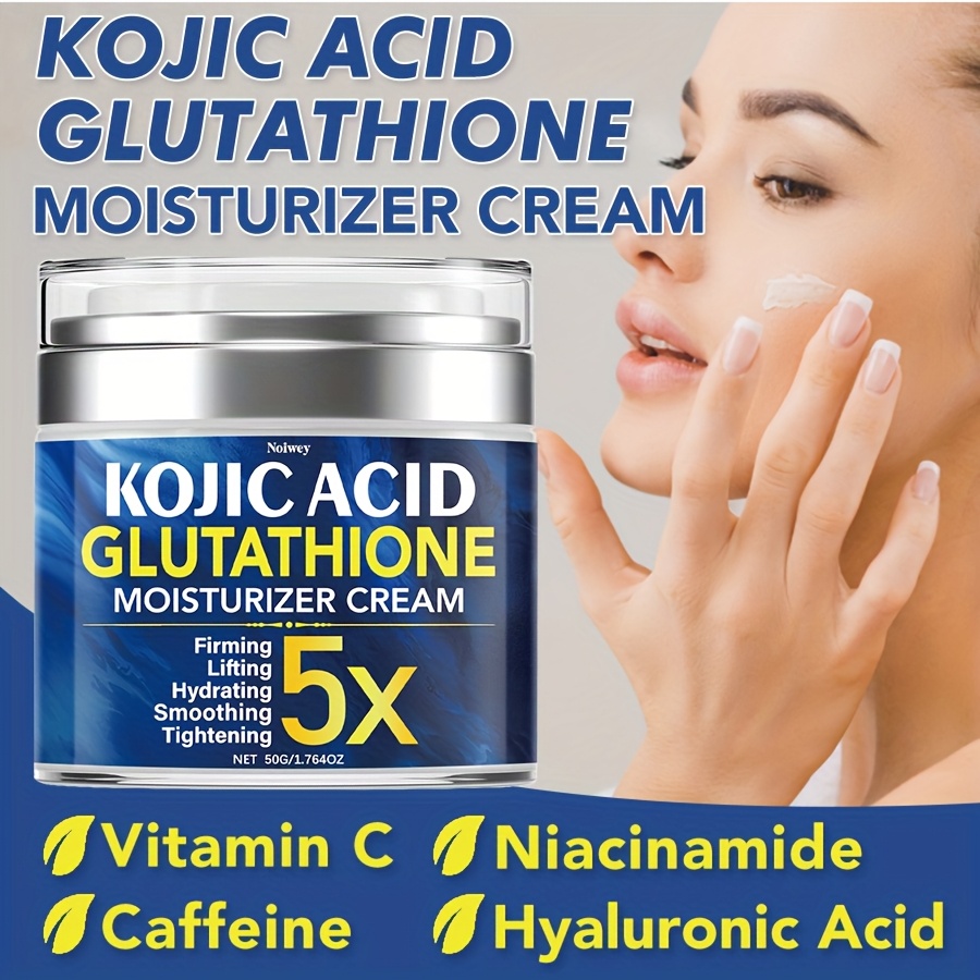 crema facial ácido kojico glutatión 50g crema facial