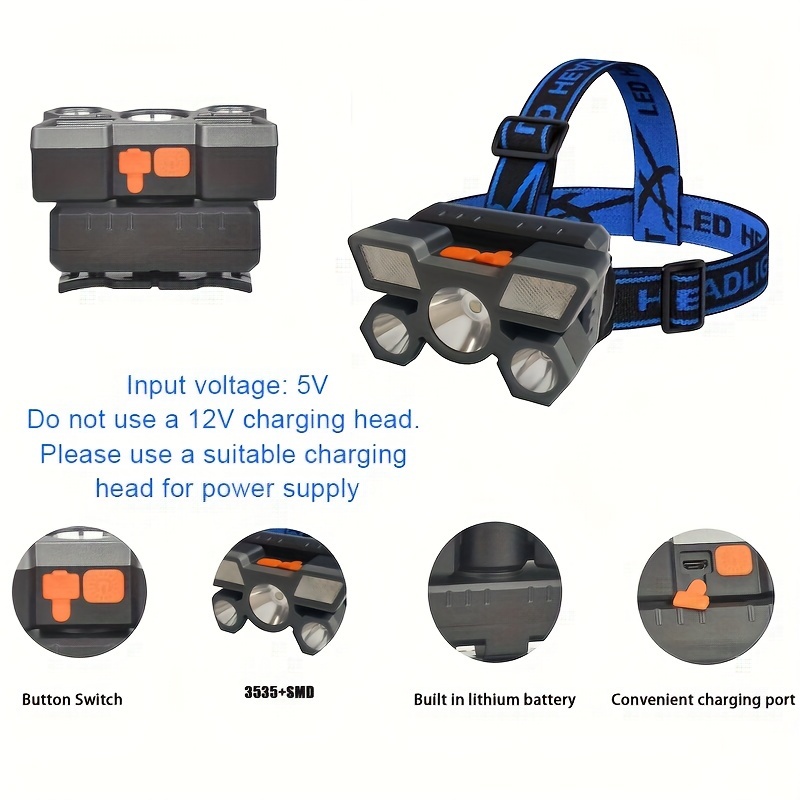 Torcia Led Olycism Lampada Lampada Da Campeggio LED Solare E USB - 4500mAh, 6 Modalità, Impermeabile IPX5, Per Emergenze E Outdoor Lampada Led Solare Campeggio Torcia Led Ricaricabile Piccola - Foto 8