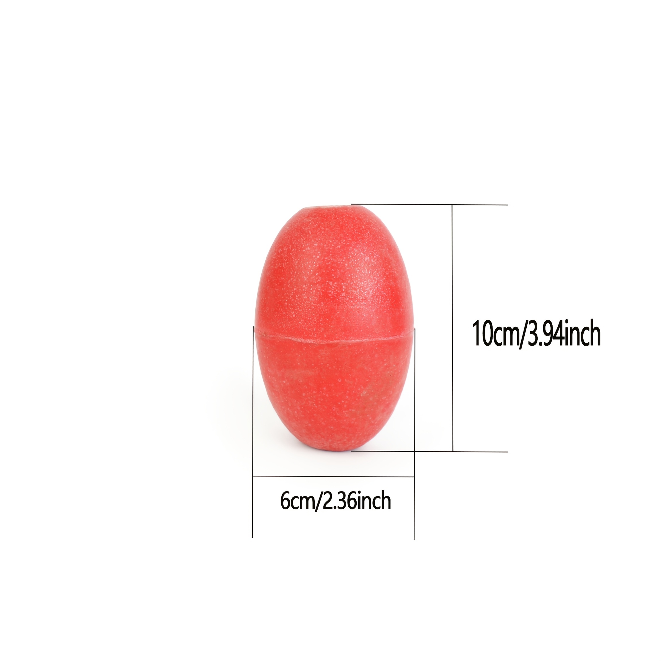 TEMU 1pc Oval Large Foam Float Ball Buoy Pvc Float Fishing Float