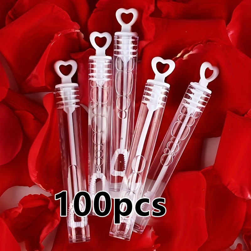 50pcs/100pcs Wedding Bubble Wands Empty Bottles