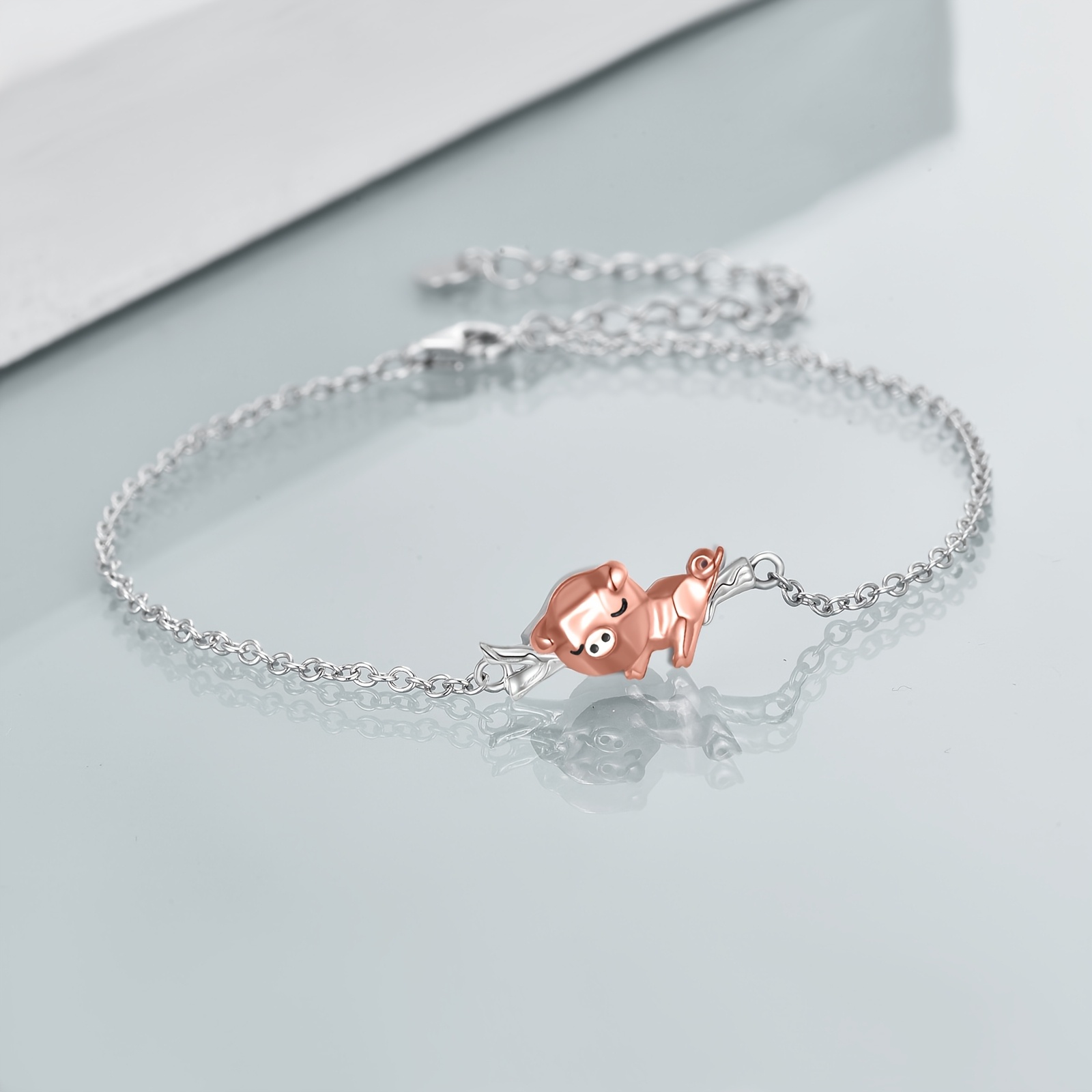 Unique Pig's Trotter Shape Bracelet with Tree Branch Design