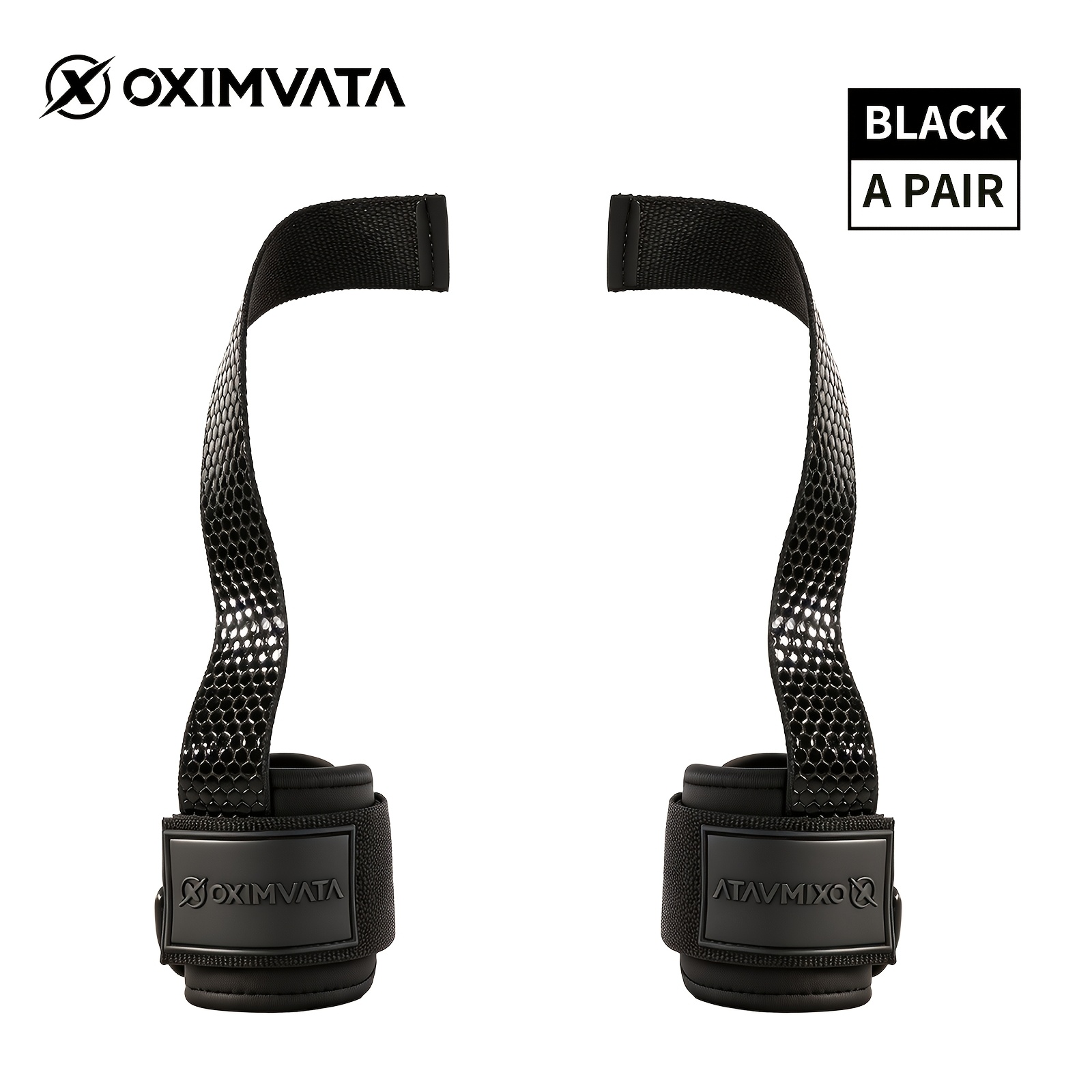 TEMU A Pair Of Wrist Straps With Anti-slip Silicone Padded Pads Are Used For Hard Pulling, , Weight Lifting And Strength Training In (unisex).
