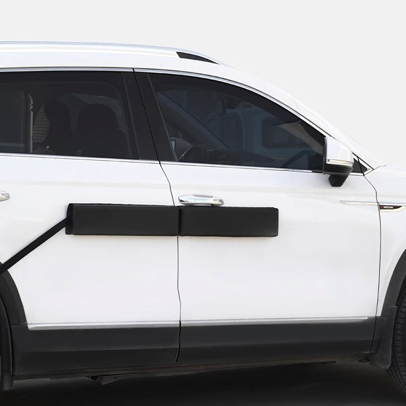 Türschutz Auto Magnetisch - Anti-Kratzschutz Schwamm 97cm Schwarz Weiß