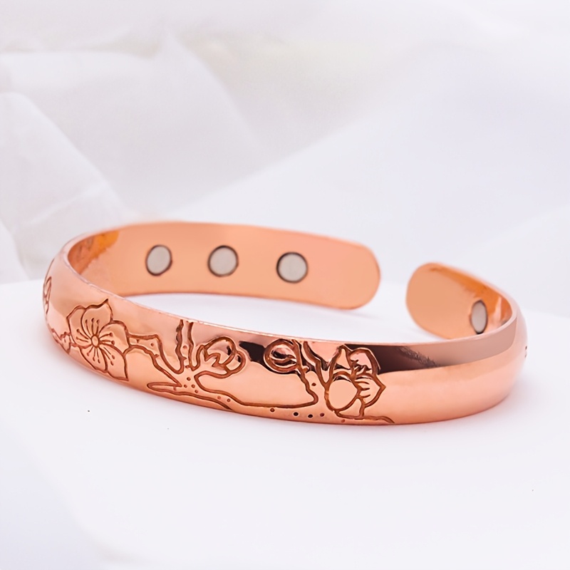 E-shop 1 Stück Lila Kupferarmband, Magnetisches Modearmband, Mode Schmuck Geschenk, Geeignet für den täglichen Gebrauch und zum Verschenken, Universal
