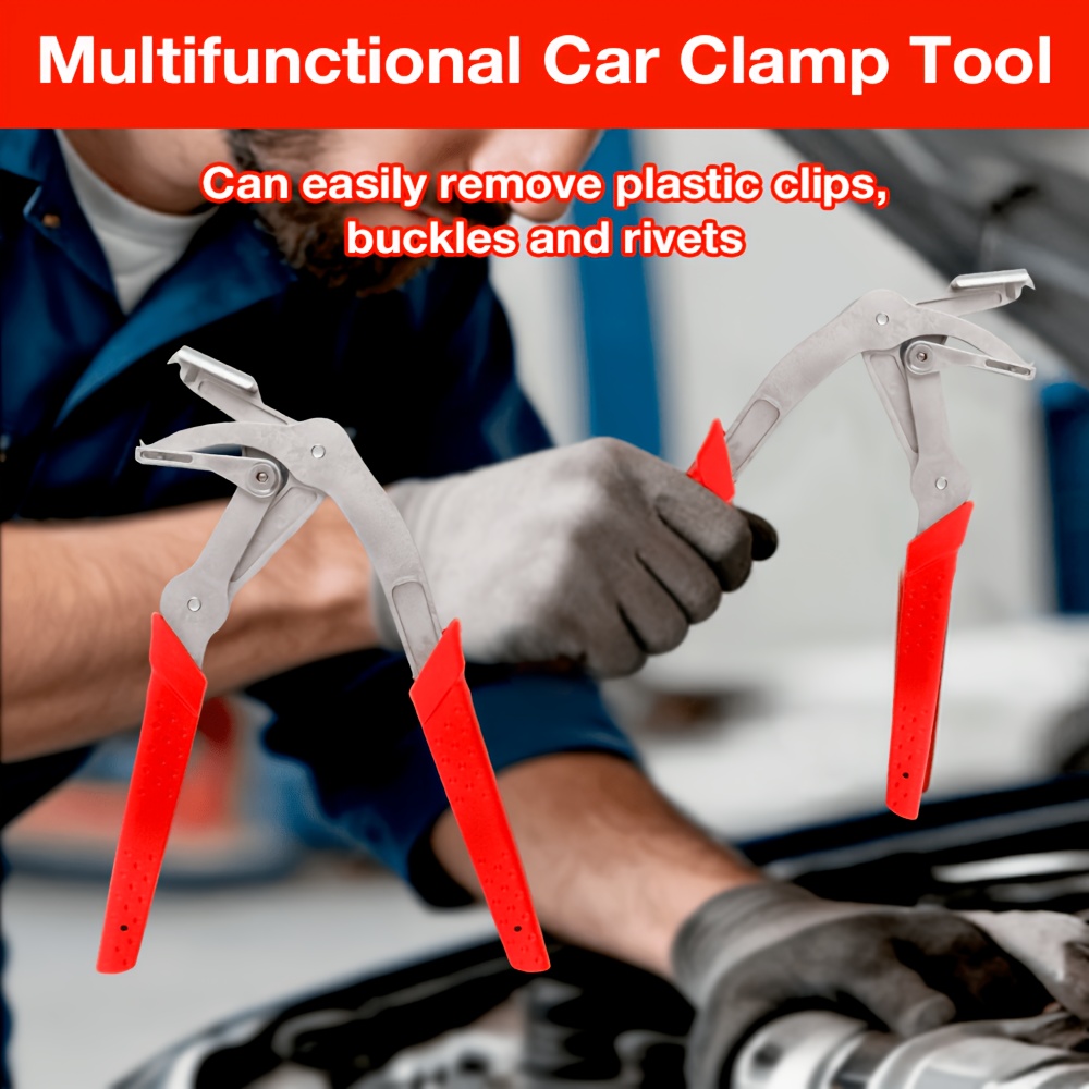 101pcs multi functional car clip removal pliers set with 100pcs plastic fasteners car clip pliers disassembly tools automotive snap ring pliers door panel clip removal for car interior door panel chassis trunk repair tool Product details 6