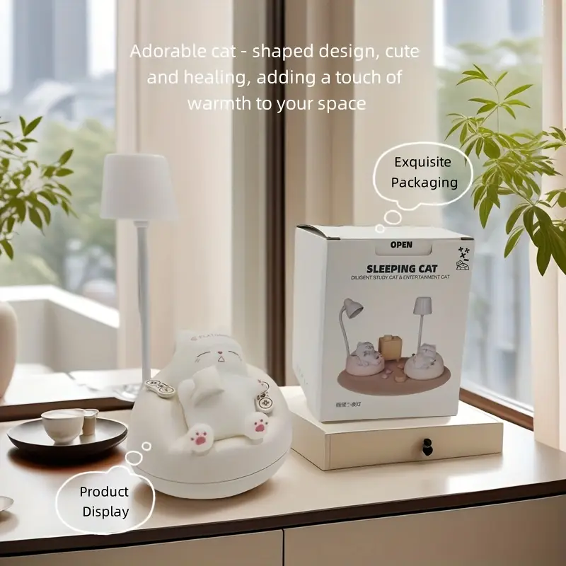 3 brightness levels adjustable usb charging portable night light for bedroom bedside sleep companion led ambient light christmas fathers day mothers day thanksgiving day valentines day birthday festival gift desk lamp Product details 7