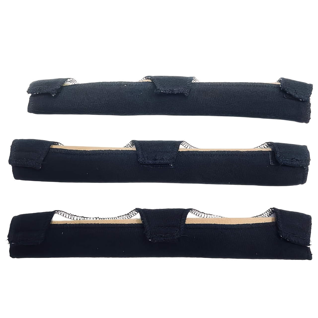 TEMU Lot de 3 coussinets auto-adhésifs réutilisables absorbant la transpiration pour casque de sécurité et doublure de bande -transpiration - Bande