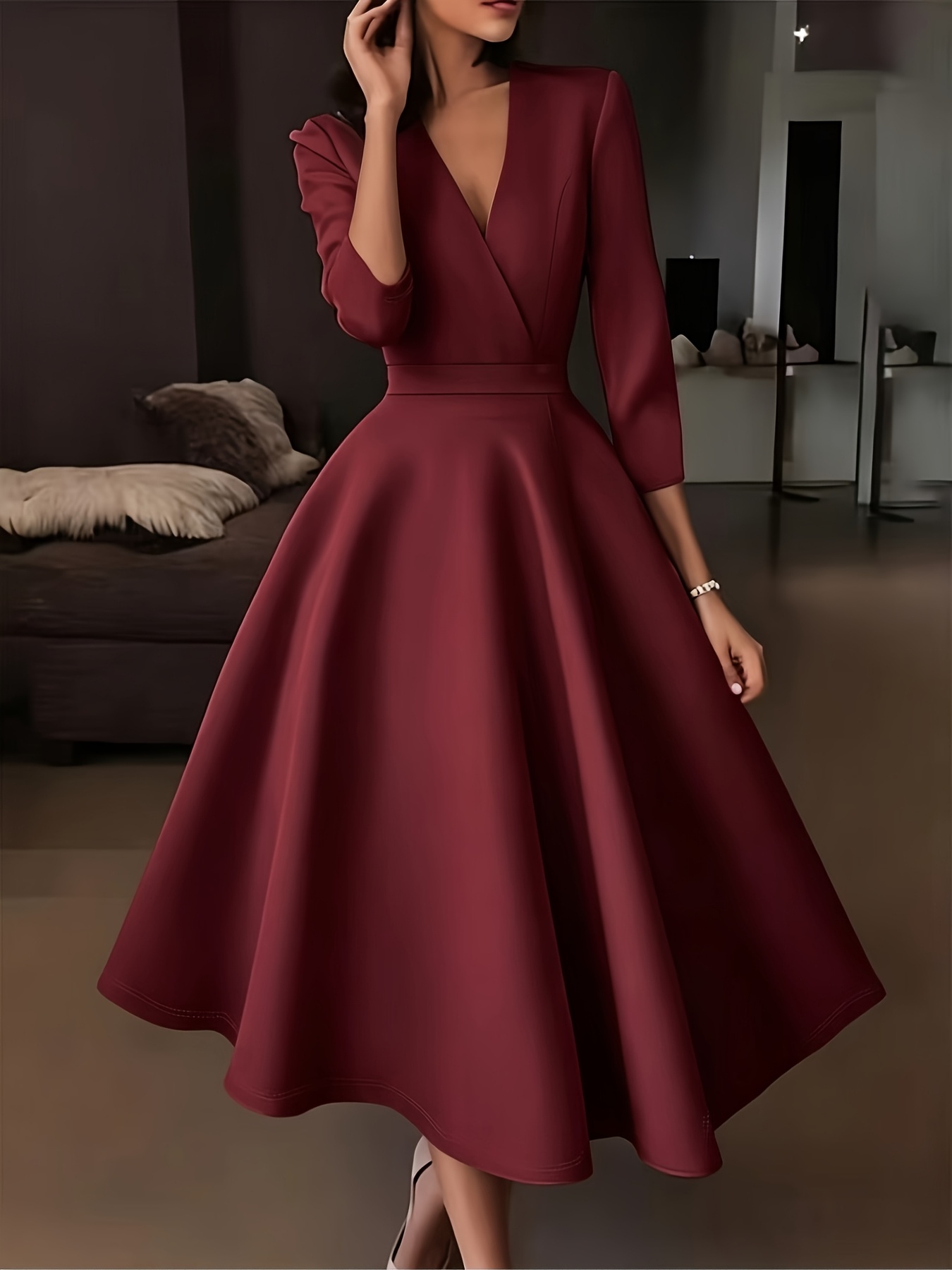Women'S High-Waist * *-Length Dress with Fairy Charm