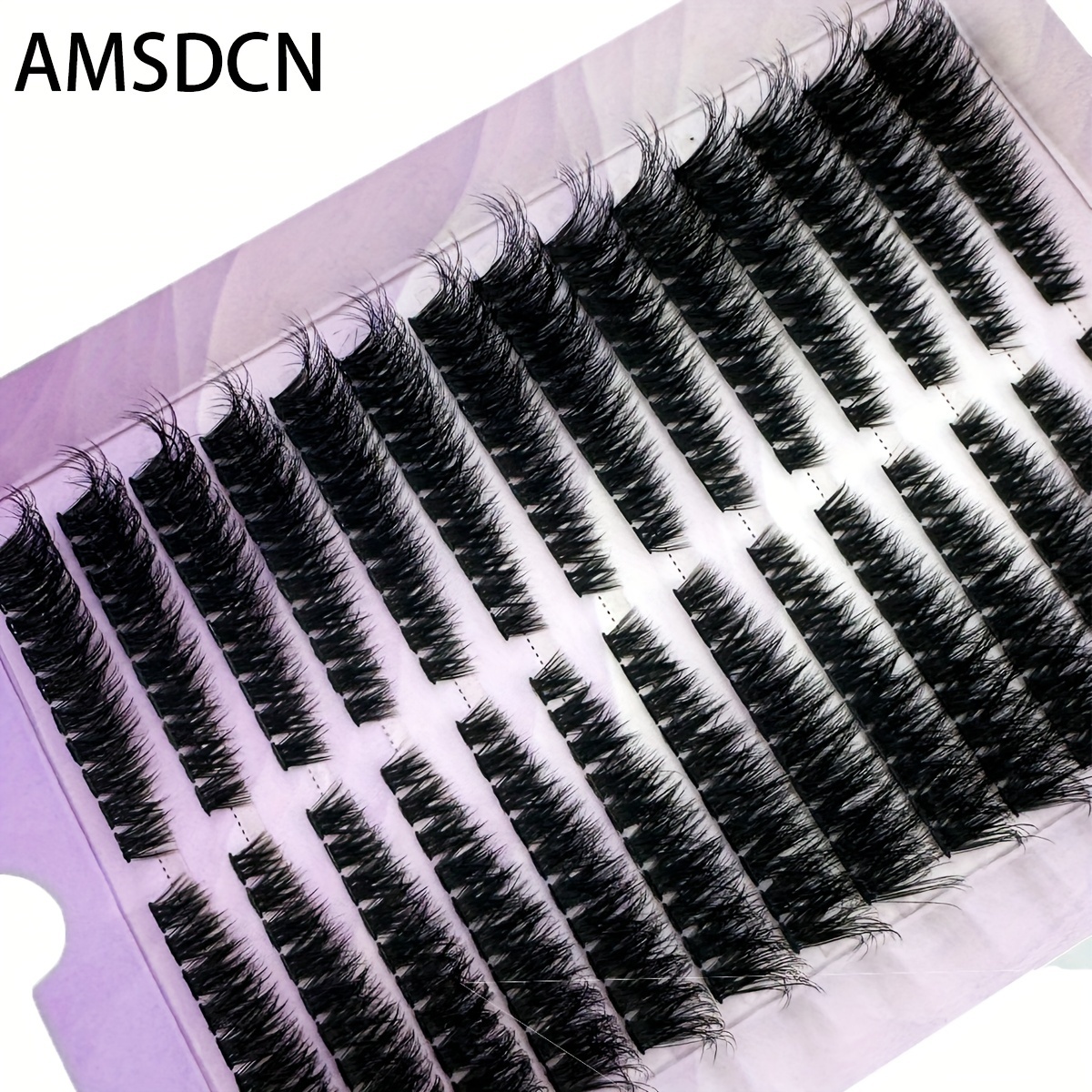 Amsdcn 14 Fluffy Lash 50d/80d Independent Cat Eyelash - Reusable, Suitable For Beginners, Suitable For , Makeup Tool