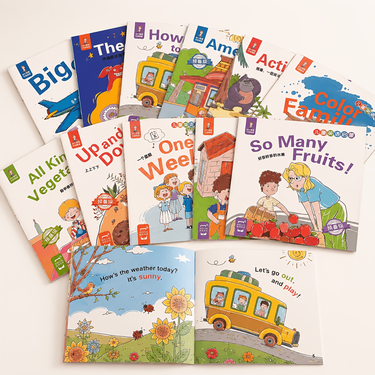 TEMU Set da 10 libri di fiabe casuali per l'apprendimento 'inglese per bambini, libretti da 5,5 pollici per bambini piccoli, scuola materna e asilo,