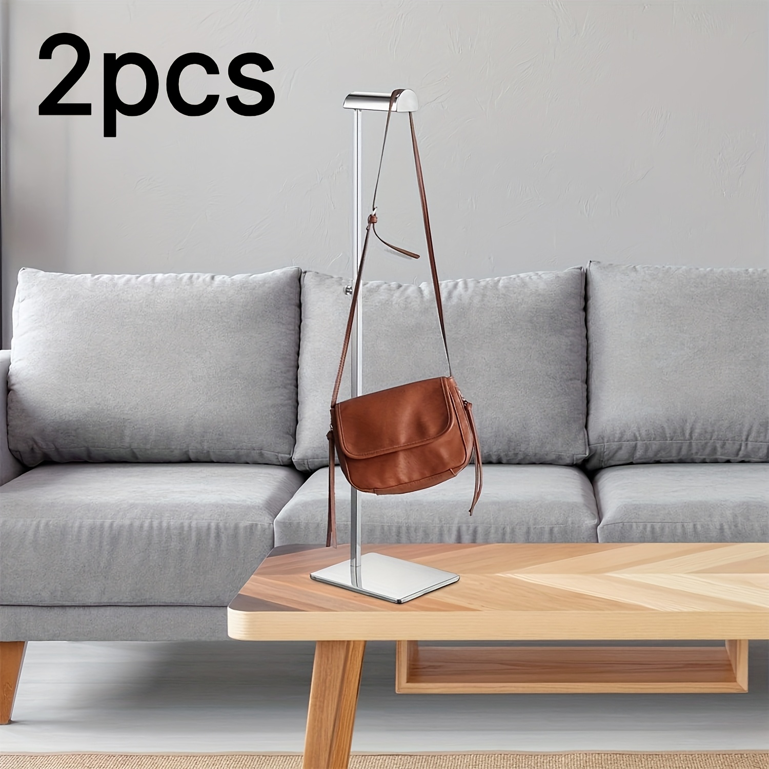item picture adjustable hanging bag display rack set retail display accessory store fixture supply stable durable easy assemble space saving multi use practical holder for bags wallets for clothing store boutique shop trade   merchandise display use suit