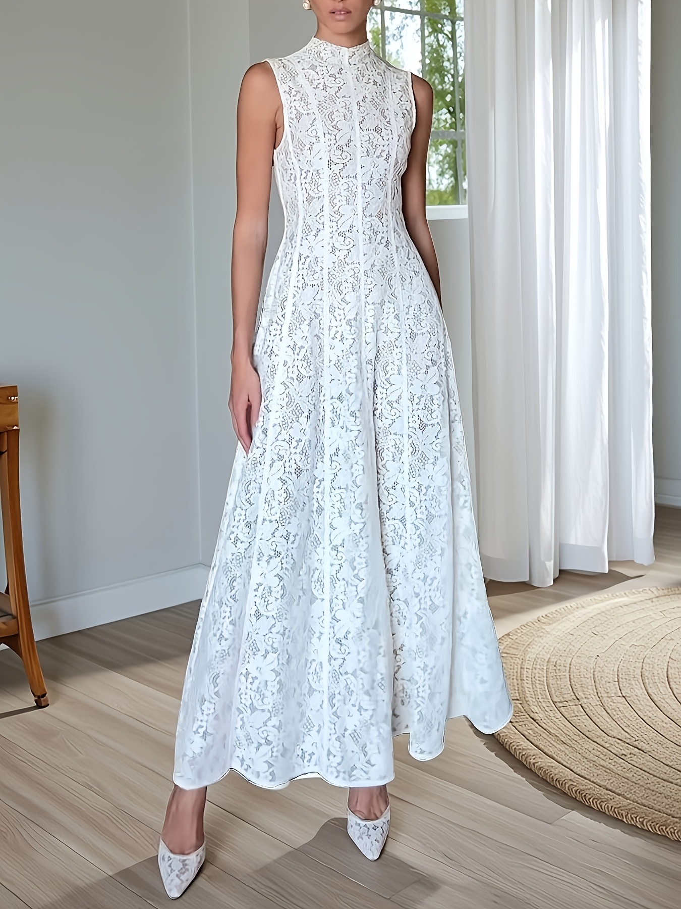 slim fit dress slacks Tina Holly Couture TE001 White Satin Lace Up Back Formal Dress main image 0