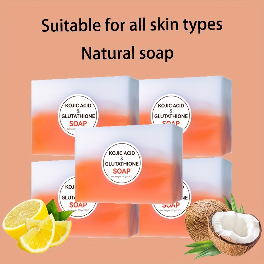 kojic acid glutathione soap packaged in contains