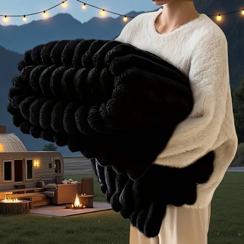 1pc modern minimalist classic large size blanket ultra soft double sided comfortable throw autumn blanket hypoallergenic nap blanket suitable for office outdoor camping hiking fishing