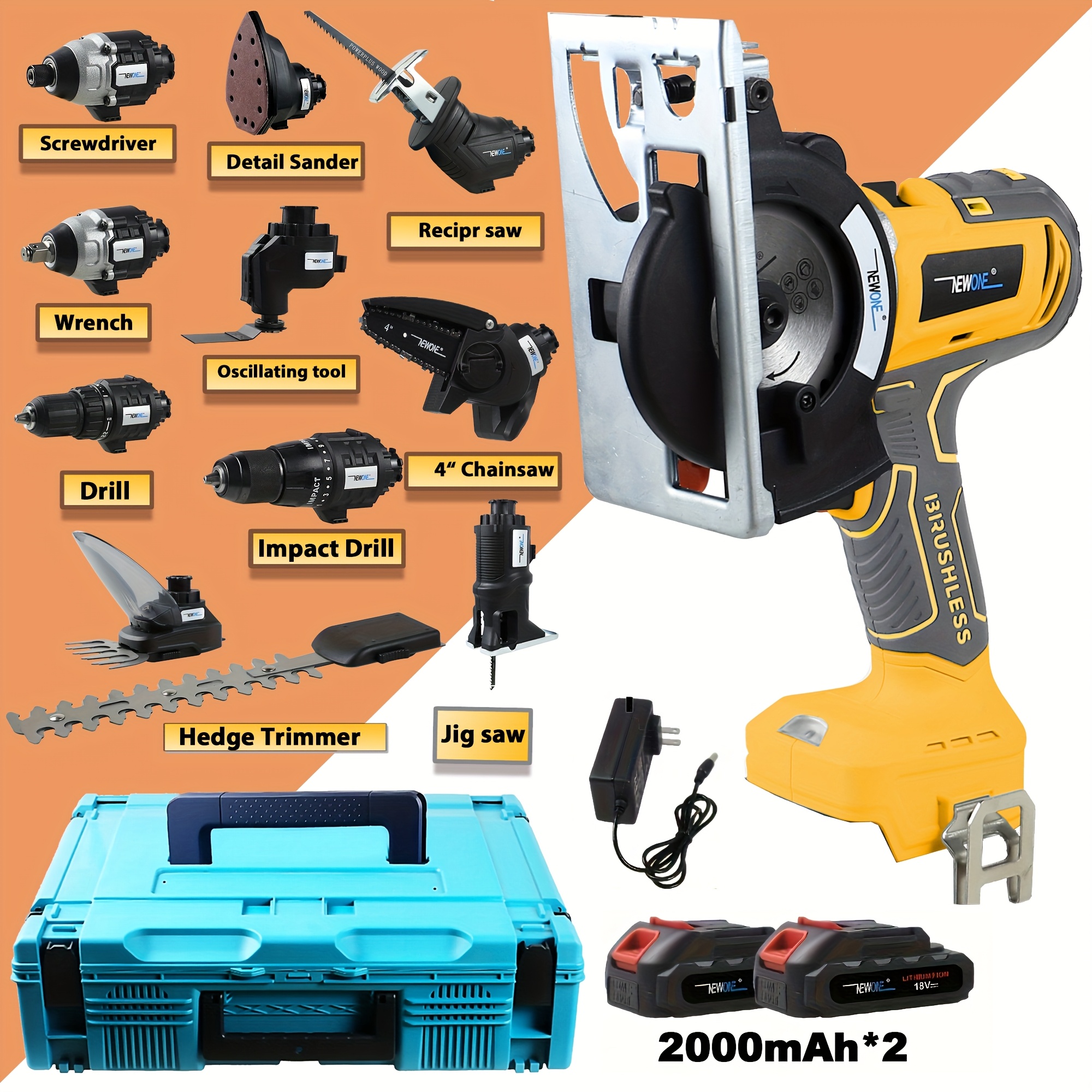Power Tool Combo Cordless Drill And Reciprocating Saw Kit