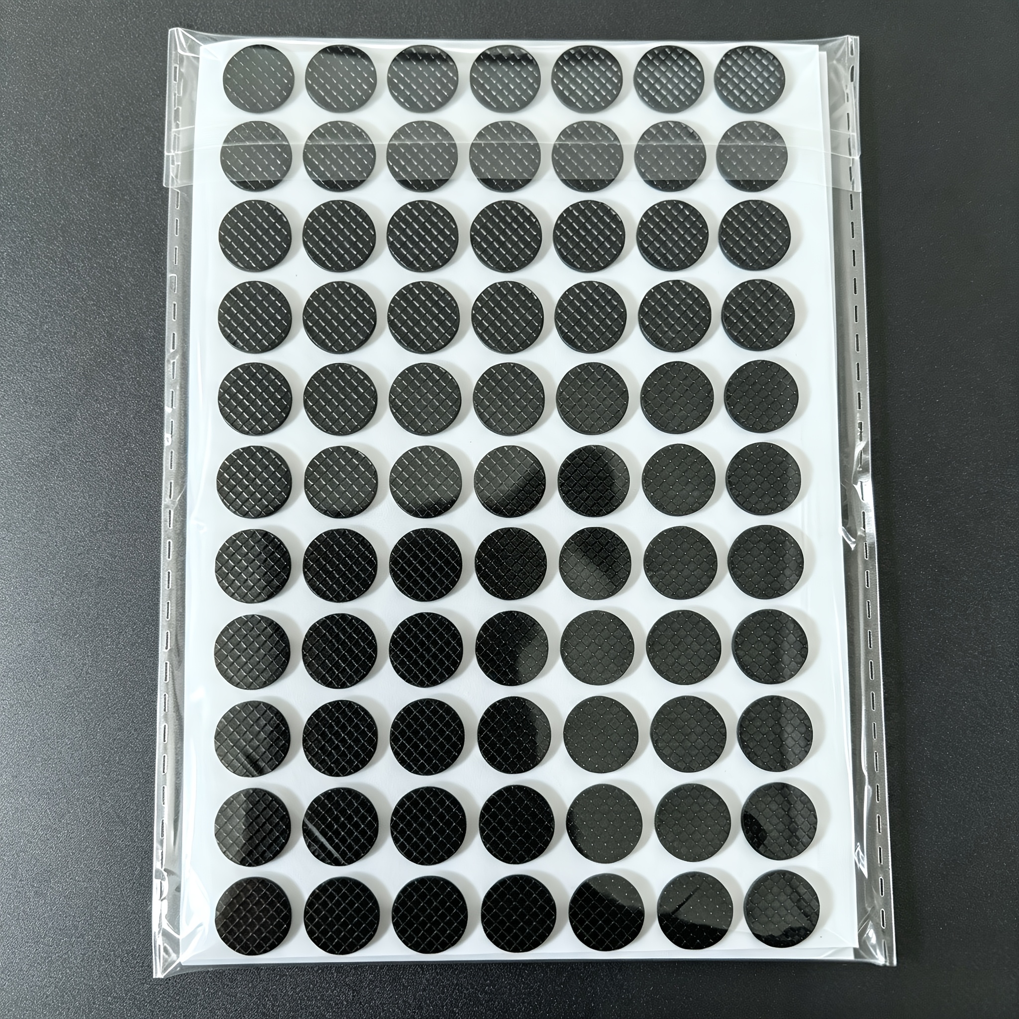 TEMU 210pcs Self-adhesive Rubber Pads - Mesh Surface, Anti-slip, Wear-resistant, Hardware Anti-collision Pads, Suitable For Flower Pots, Tea Trays,