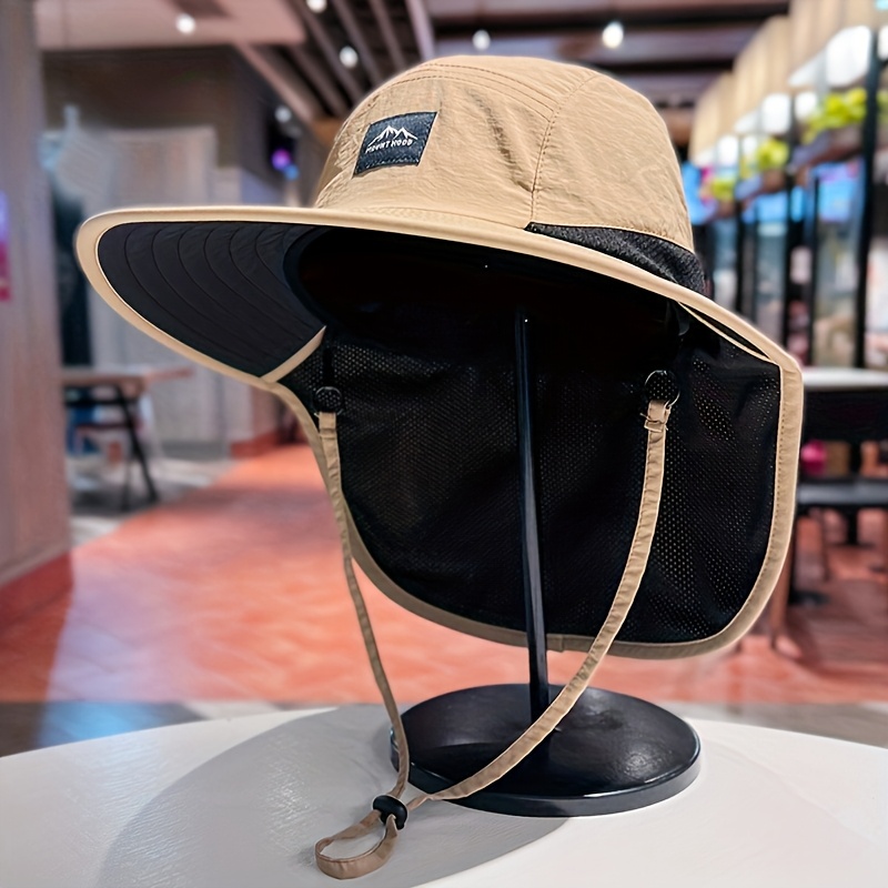 

1pc Outdoor Sun Protection Hat, Fishing Hat Shawl Sun Protection Hat, Uv Resistant Outdoor Hiking Hat For Camping And Hiking
