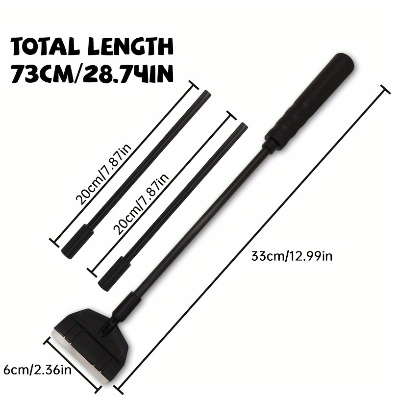Ergonomic Aquarium Glass Scraper With Stainless Steel Blade - Pp Handle, Ideal For Fish Tanks & Plant , Efficient Algae Removal, Aquarium Accessories