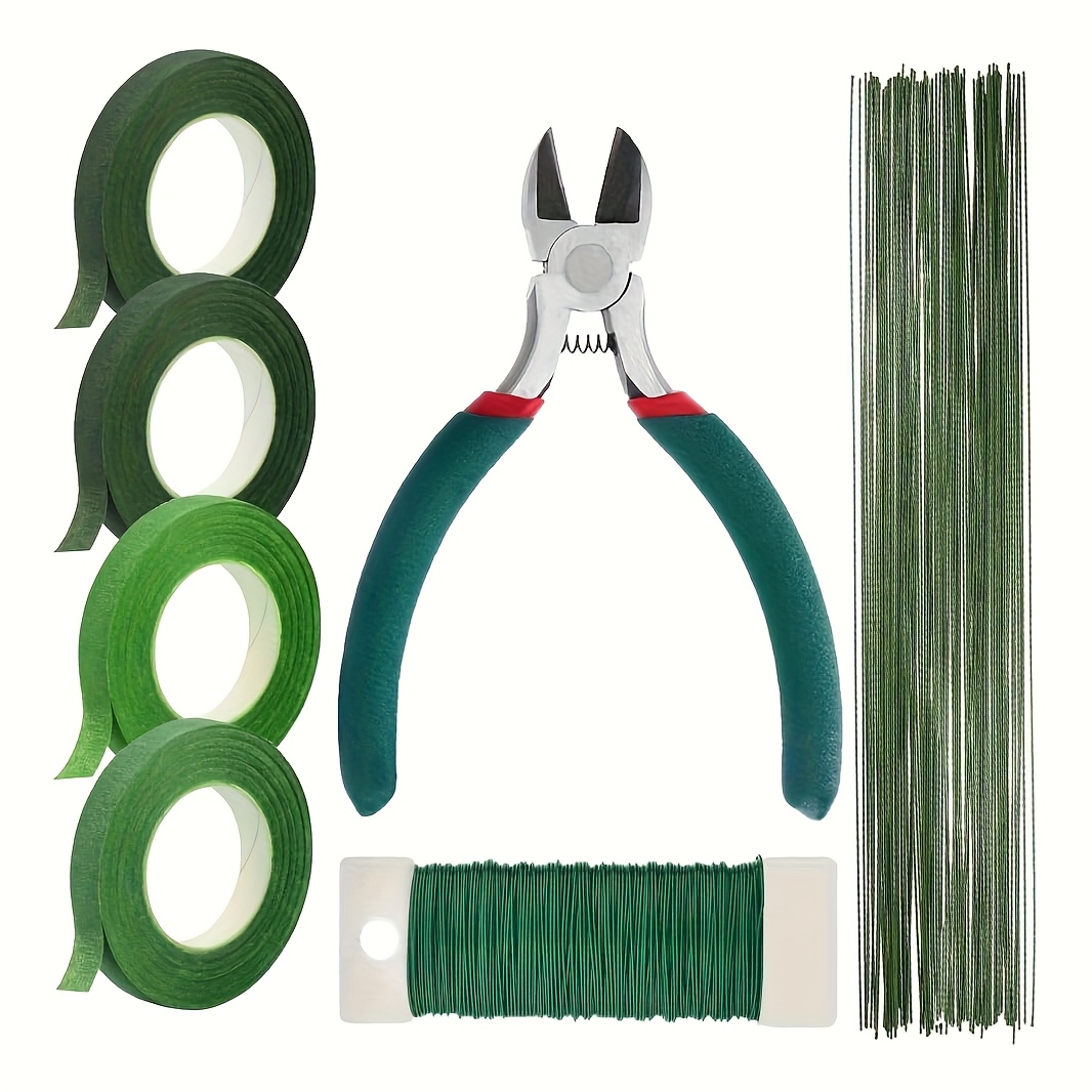 kit di strumenti per composizioni   con nastro      , tronchesino, filo   per     26     a spatola   22 per bouquet, decorazione  , fiorista