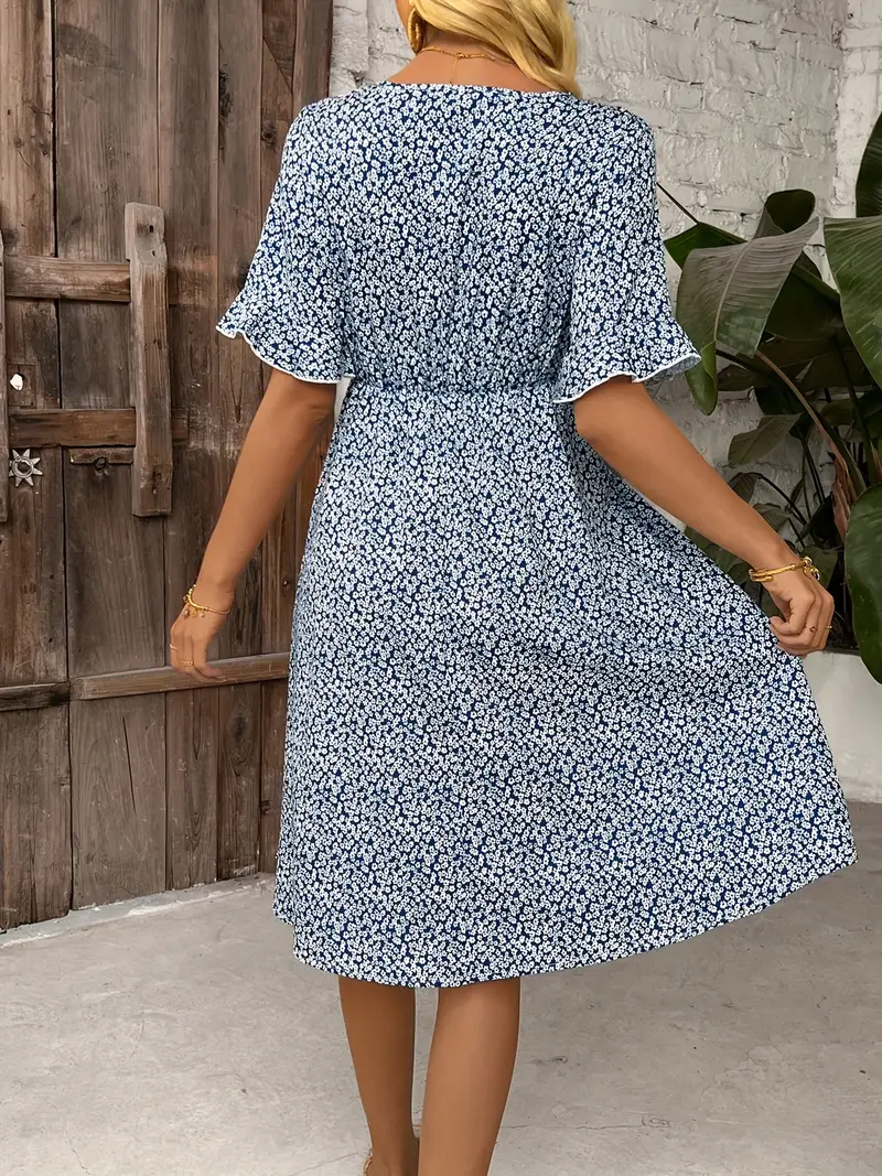 midi lightweight summer dresses with sleeves Women's Summer Crewneck Smocked Midi Dress Casual Short Sleeve Lace Hollow Out High Waist Tiered A Line Long Dresses, Army Green, Small at Amazon Women's Clothing store