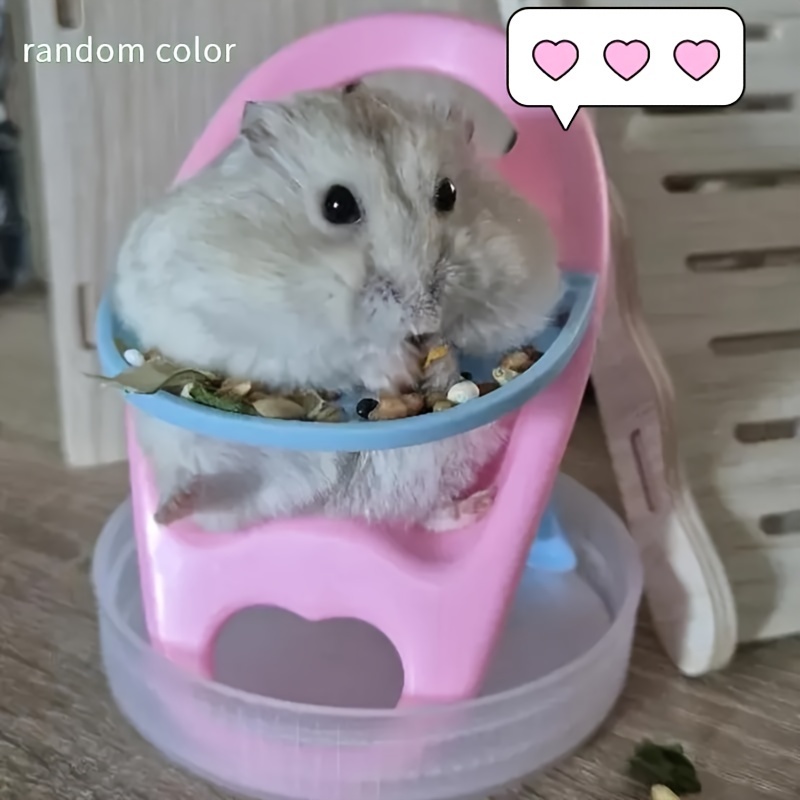 

Une Chaise De Repas Pour Petit Hamster, Une Table De Repas Pour Petit Animal De Compagnie, Un Jouet De Chaise, Décorez Vos Amis À Fourrure, Couleur Assortie