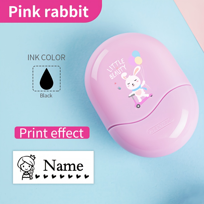 1pc Pink Name Stamp Customized/ Customize School Name Stamp/name Stamp/ Cop / Clothes Printed/ Children Present/ Teacher Stamp/ Nurse Stamp