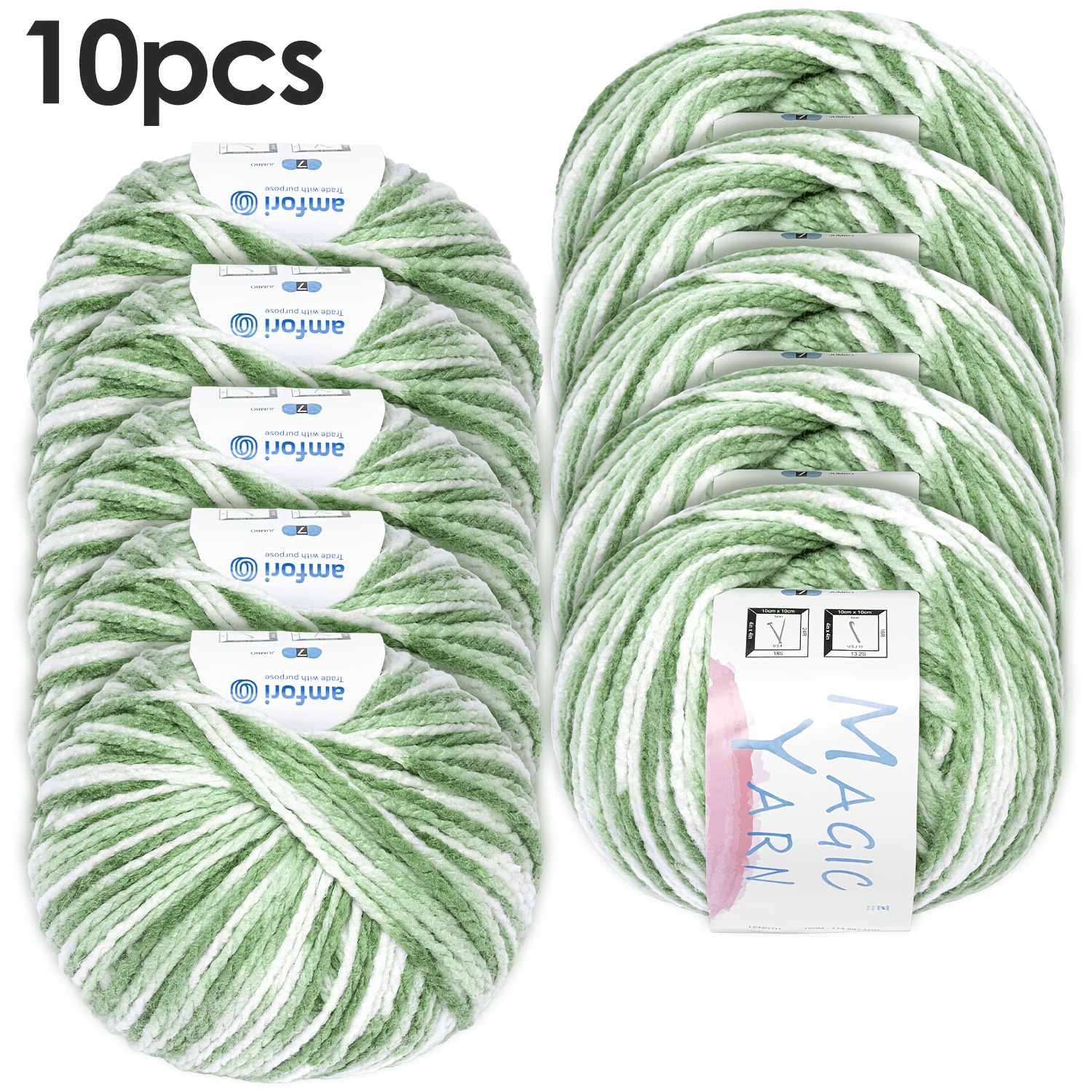 Image of 10 Skeins Merino Wool Yarn - Soft Cozy #4 Dk Crochet & Knitting Yarn Suitable For Sweaters, Blankets, Socks | Gradient Colors (, Grey,,) | 175 Yards Per For Clothes, Shawls, Blanket Making