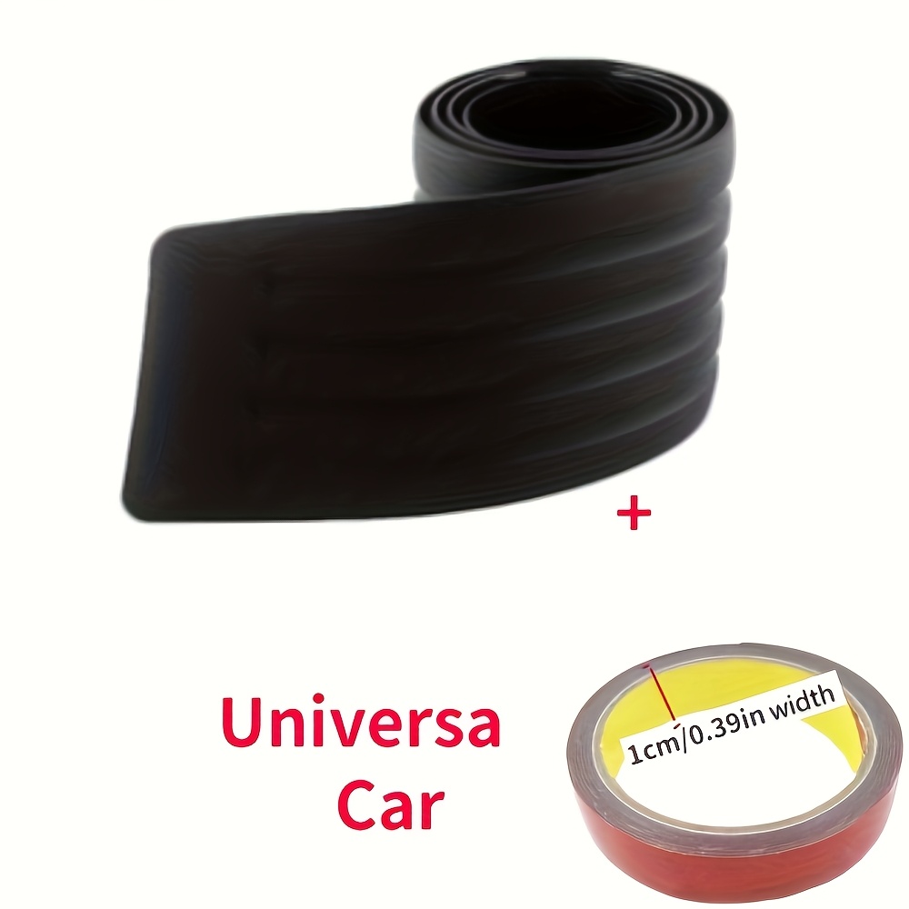 TEMU Universal Car Rear Bumper Protector Rubber Strip, Anti-scratch Trunk Sill Guard Cover, Adhesive Tape For All Vehicles - Black, , Flexible Material, Auto Enthusiasts, Vehicle Maintenance