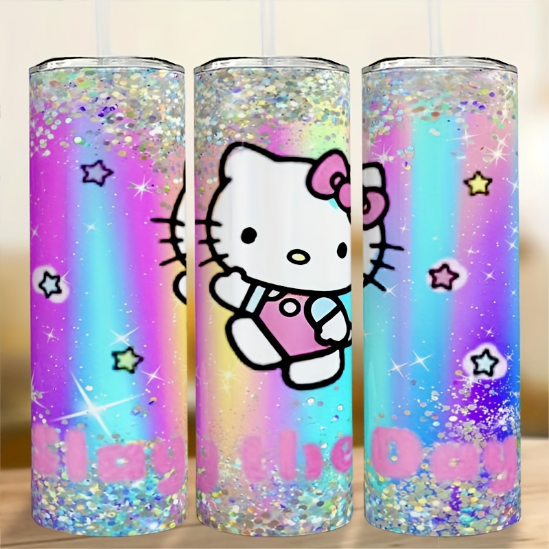 

Sanrio Hello Kitty 20oz Stainless Steel Tumbler With Lid And Straw - Insulated Water Bottle, Cute Kawaii Drinkware For All , Ideal For Outdoor Travel And Gifts