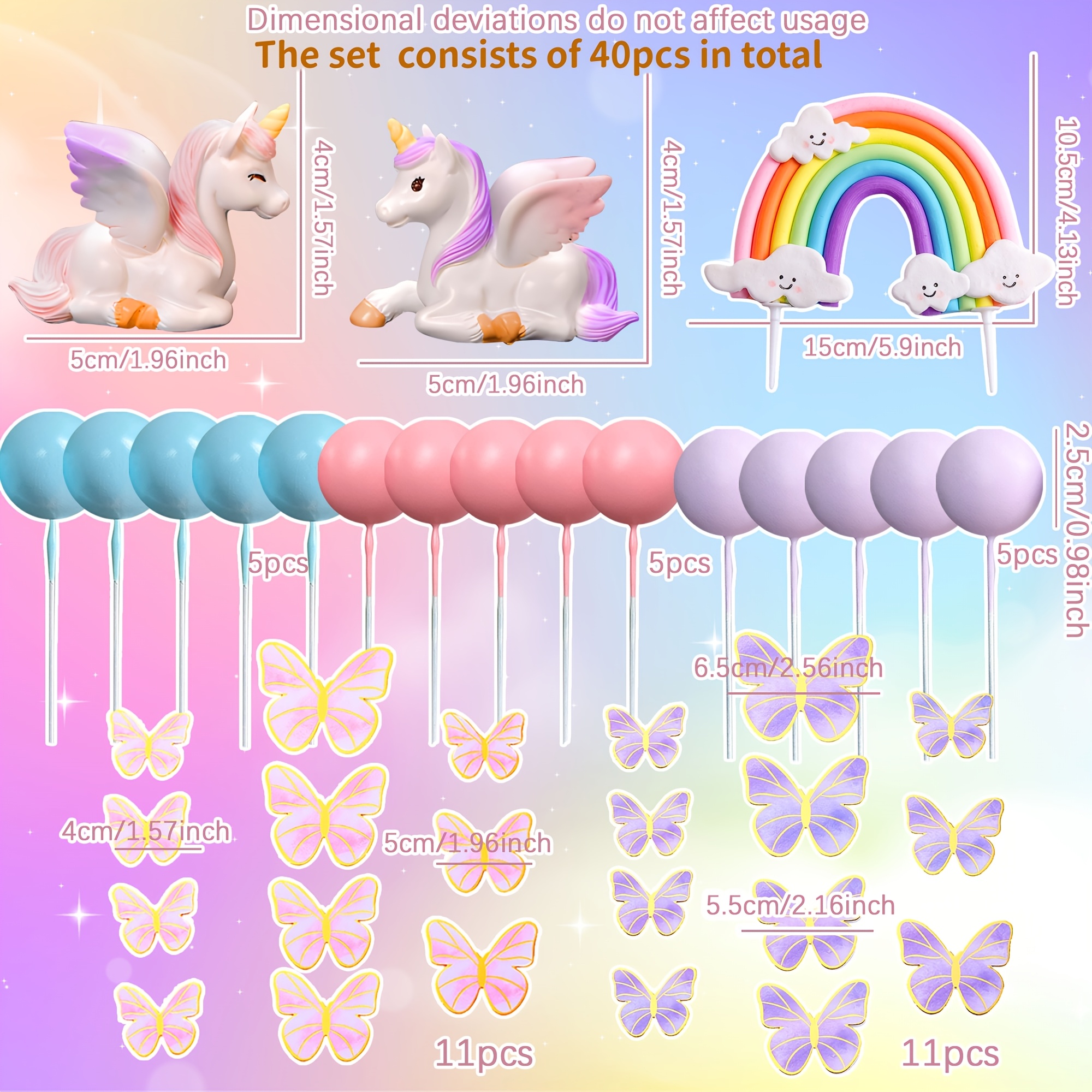 Regenboog unicorn cupcake traktatie