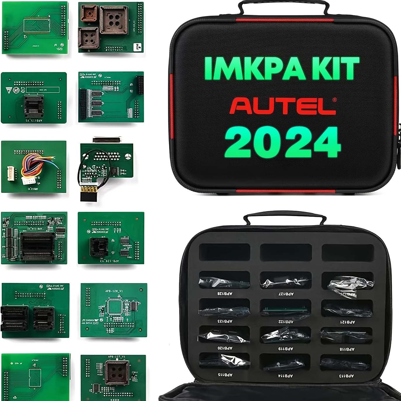 

Autel Imkpa & Key Fob Programming Adapter Kit, Includes 12pc Adapters, & Programmer, Compatible Im508/ Im508s/ Im608/ Im608 Ii/ Im608s Ii Pro