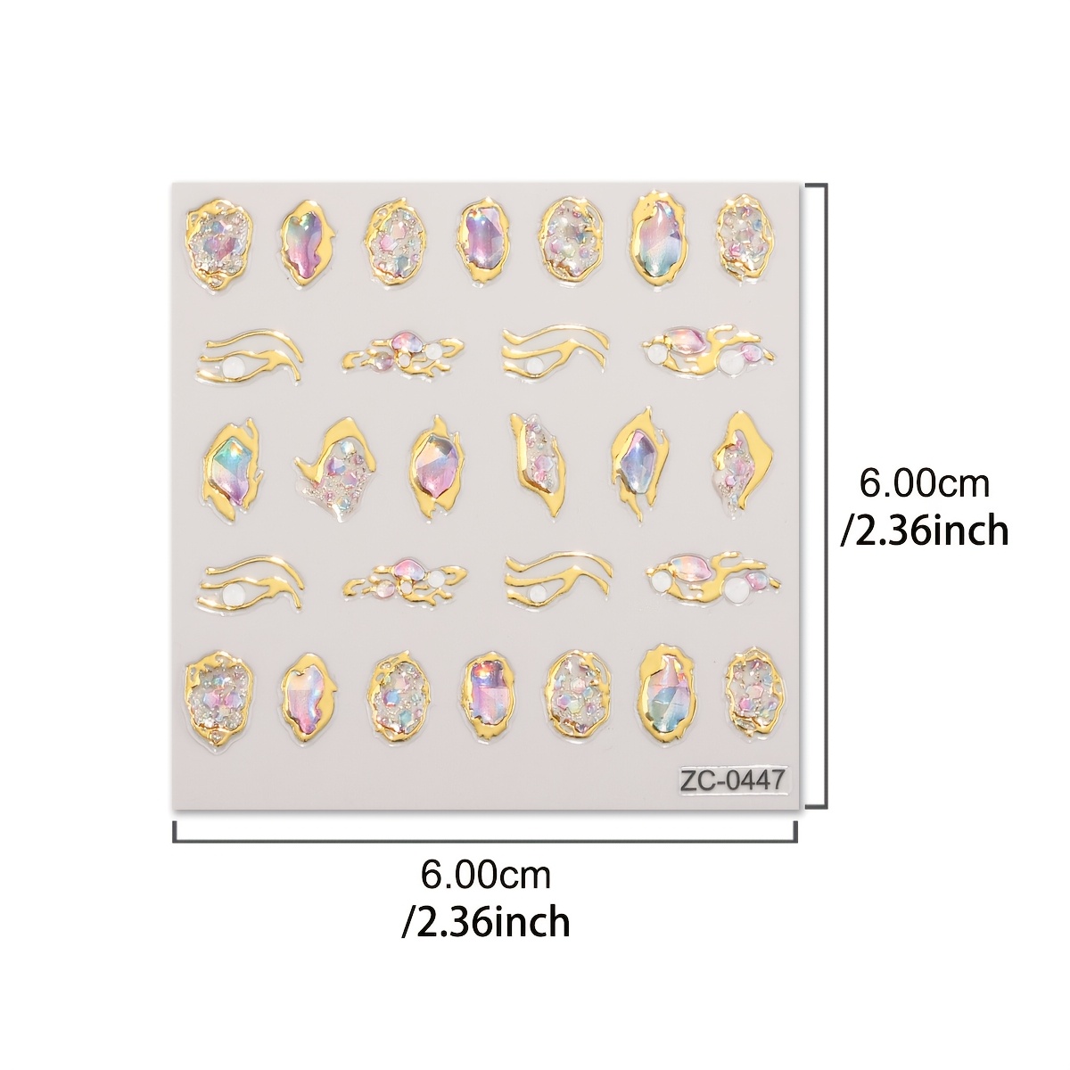 5D Three-Dimensional Nail Stickers