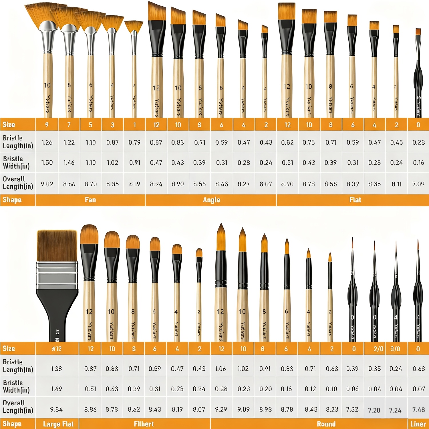 Image of 36pcs Paint Brush Set, Professional Paintbrushes With Palette Knife And Cloth Roll, Suitable For Acrylic Painting, Oil, Watercolor, Gouache, Art Supplies For Artists & Beginners (wooden Color)