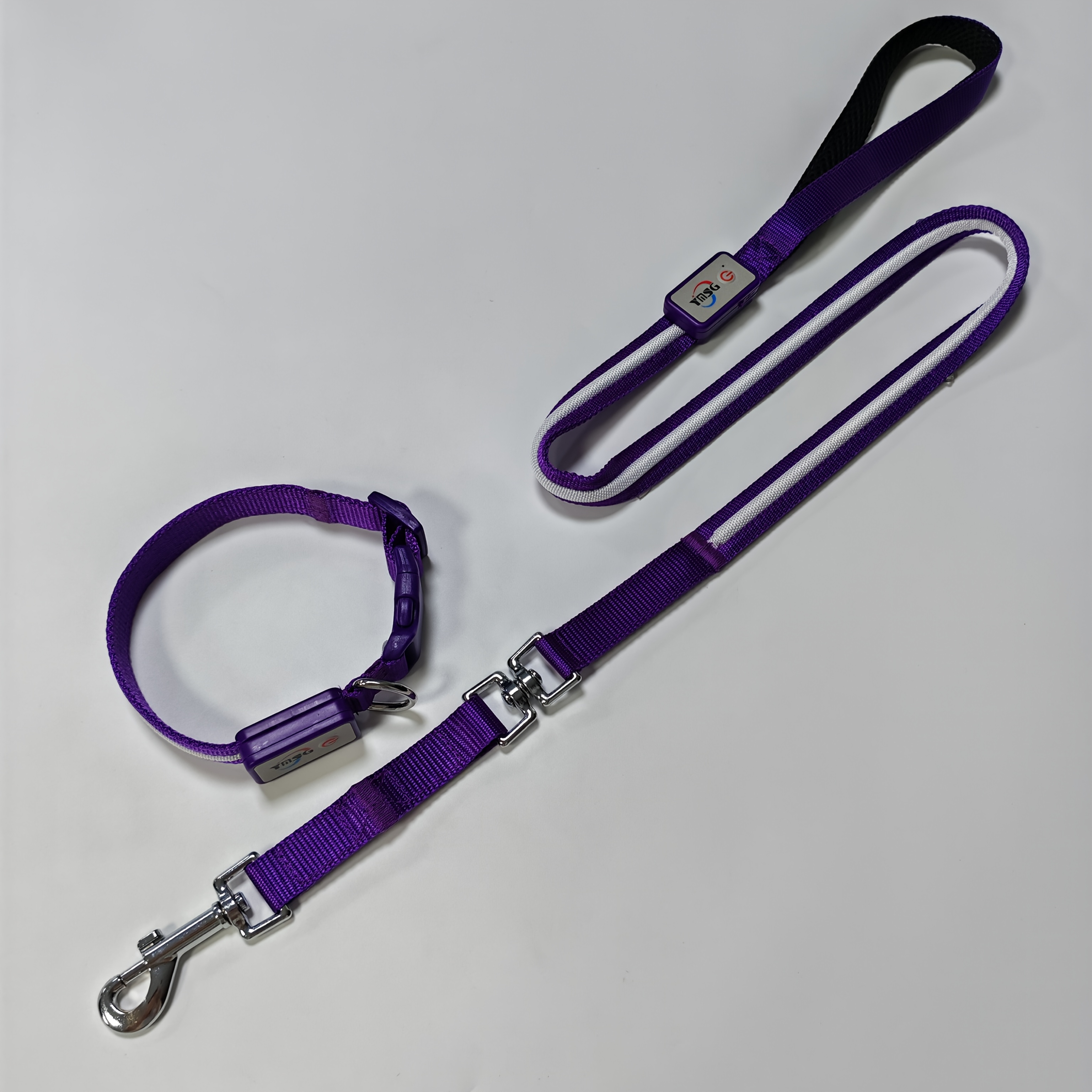 LED Nylon Pet Luminous Collar and Leash Set