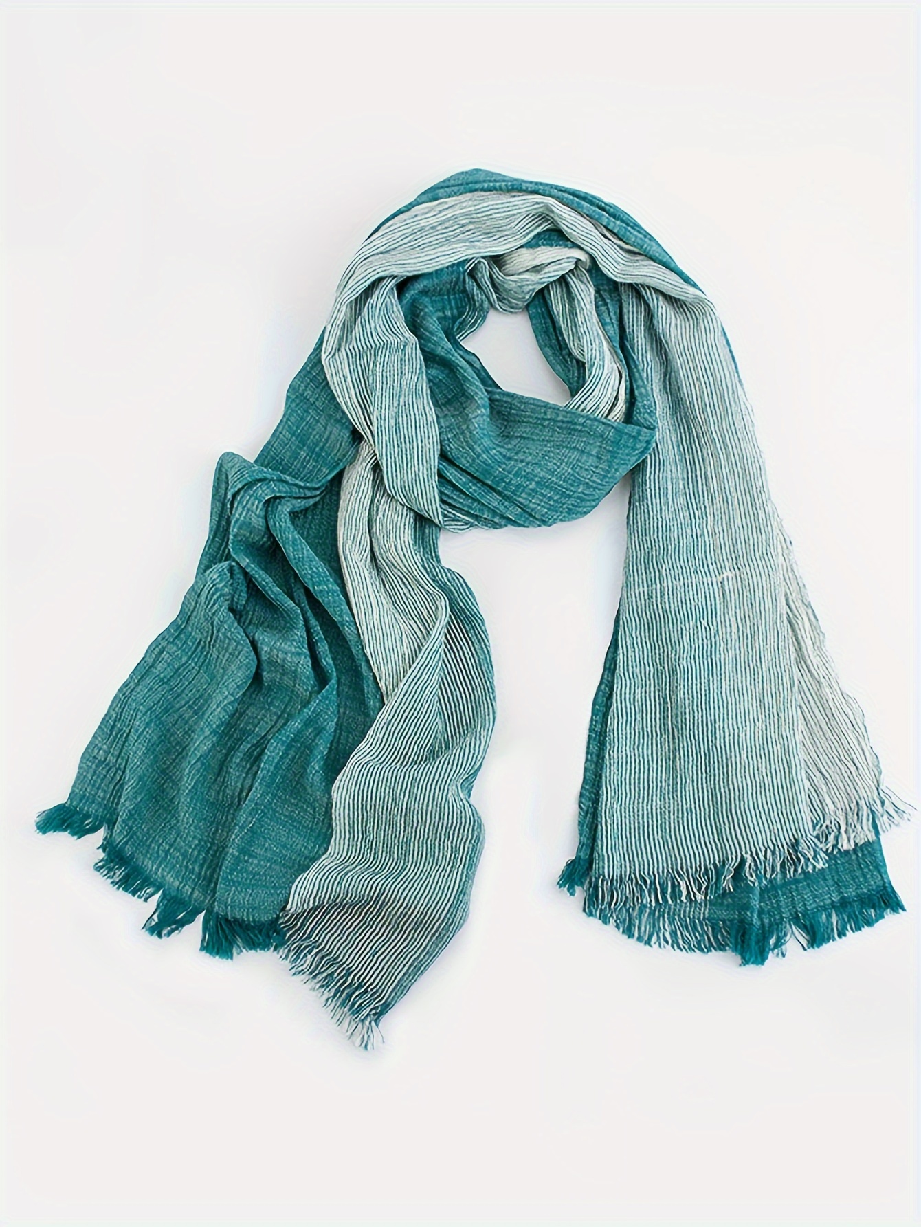 Classic Striped Tassel Scarf Simple and Fashionable to Elegance details 9