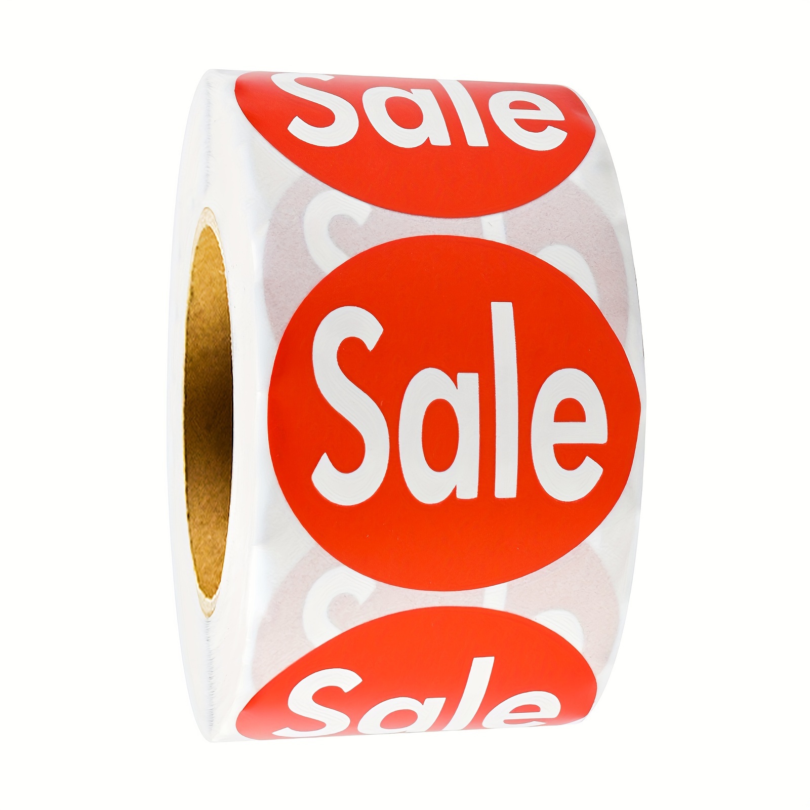 Image of 500pcs Tags Stickers 1.5in/3.8cm, Round For Store And Supermarket - Paper Pricemarker Labels