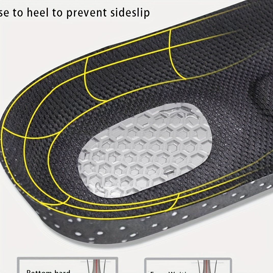 Memory Foam Orthopedic Insoles - Gel Cushion with Silicone Arch Support, Soft Running Shoe Inserts for Enhanced Comfort