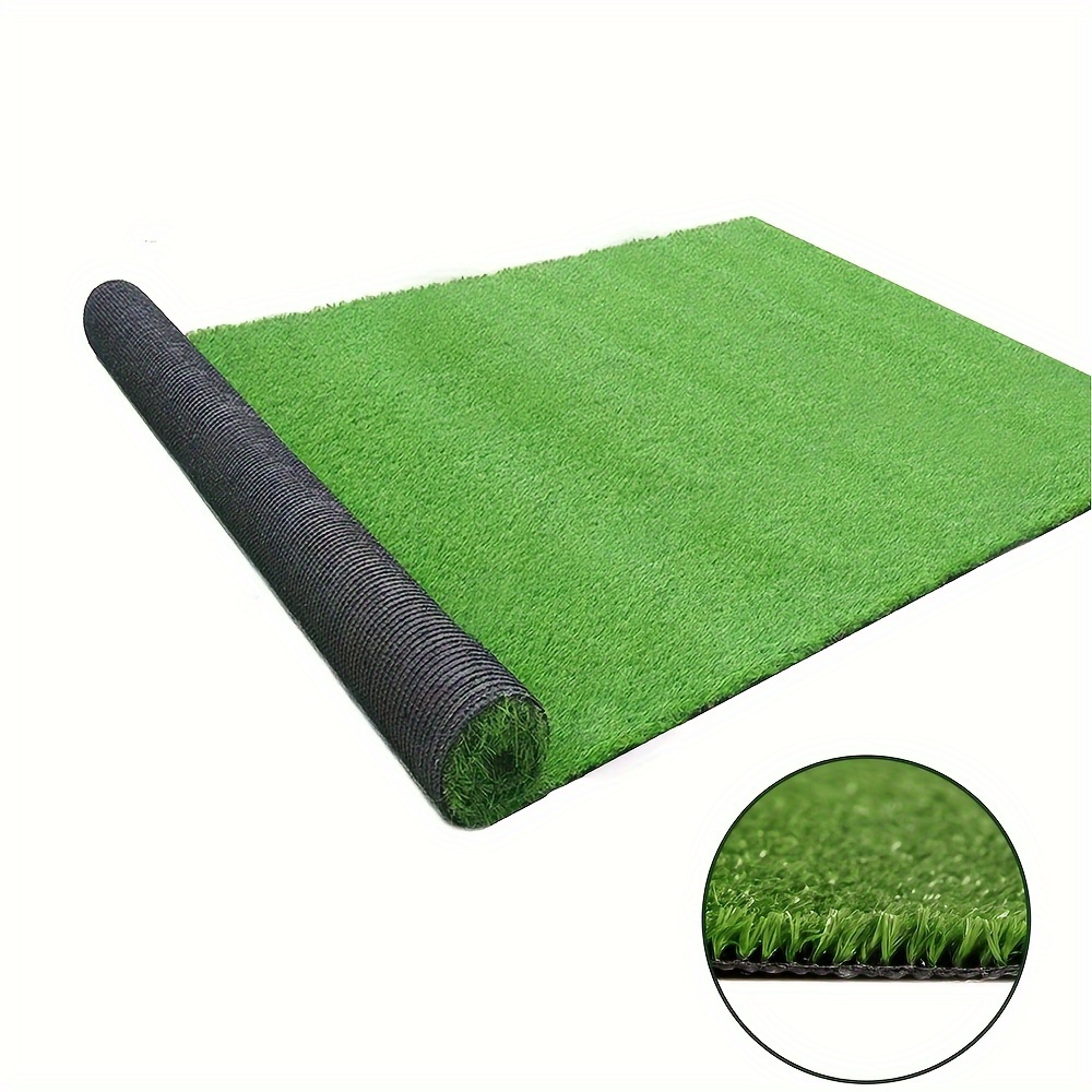 

3 X 10 Ft Fake Grass Artificial Turf, 0.4 Inch/10 Mm Pile Height Synthetic Garden Grass Lawn Rug Soft Mat For Pets, Drainage Holes Faux Grass Carpet For Patio Party Wedding