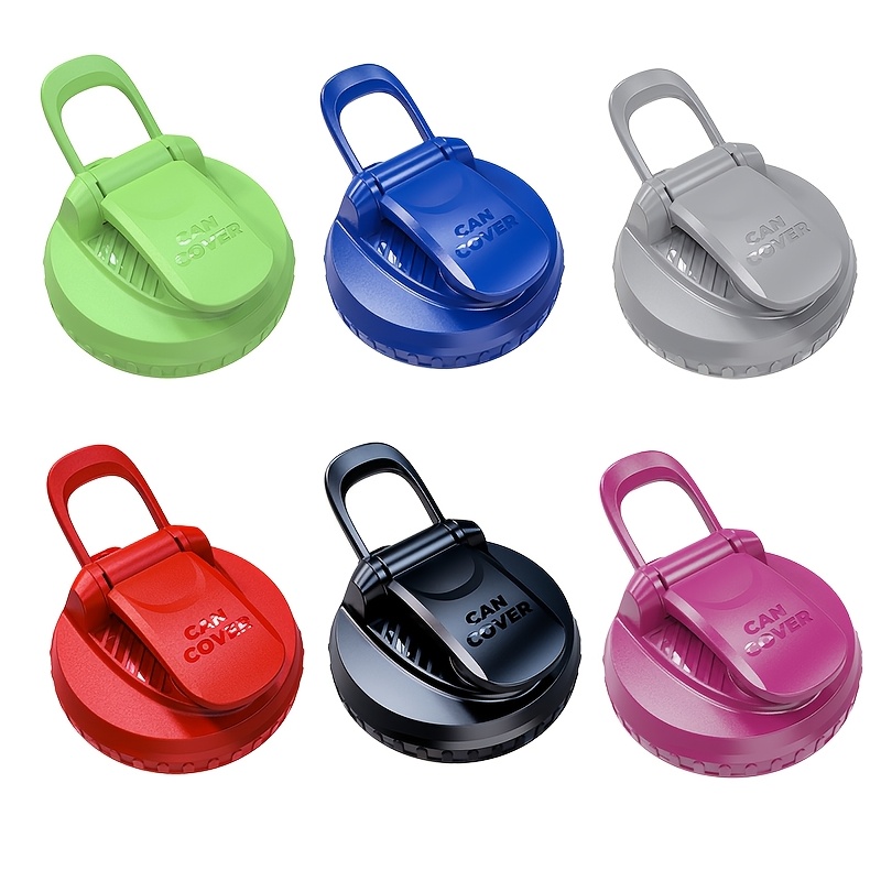 Image of 6pcs Can Covers For Standard Size Soda/beer Energy Drink Cans Perfect For Bbqs And Outdoor Cooking