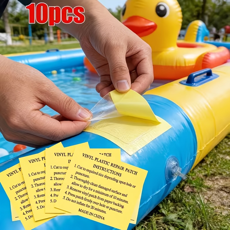 10 reparaturflicken, reparaturflicken für aufblasbare produkte, wasserdichte reparaturflicken für zelte schwimmringe, runde transparente wasserdichte reparaturflicken für den außenbereich für schlafsäcke, tragbare reflektierende reparaturflicken
