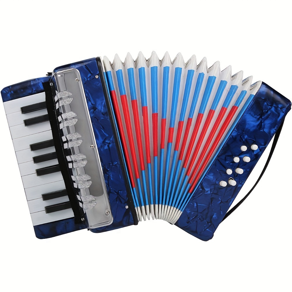 

Accordion 17 Keys 8 Bass Hand Accordion Teaching Training Musical Instrument For Beginners