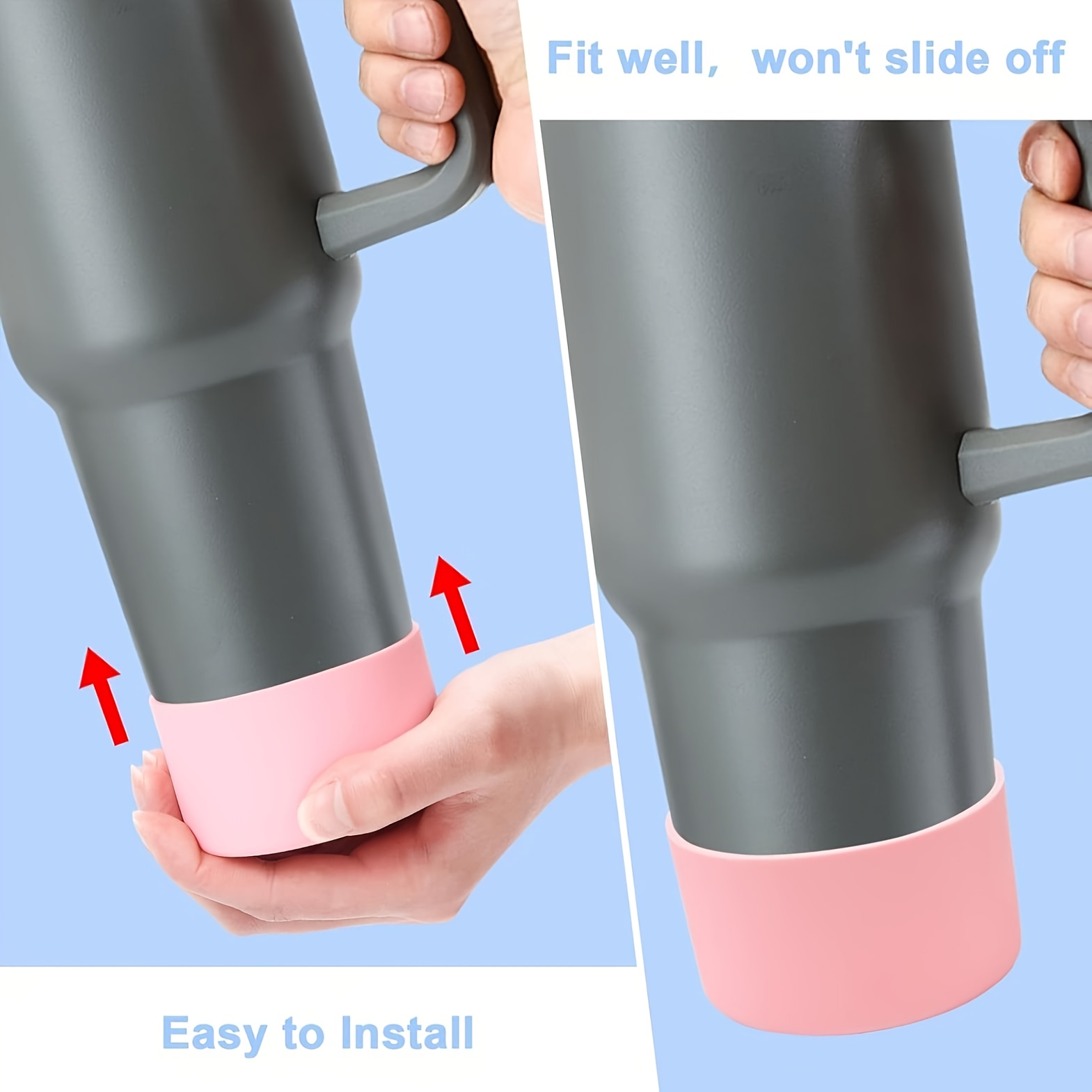 juego de 7 accesorios para vasos |   1    , 1 cepillo, 3  s antiderrames, 1 protector de silicona y   decorativa, ideal para actividades al aire libre, set de bebidas, accesorios para vasos, juego estético de  , cubiertas duraderas, tapones herméticos, esenciales para   y amantes del viaje (40oz/30oz) Detalles del producto 5