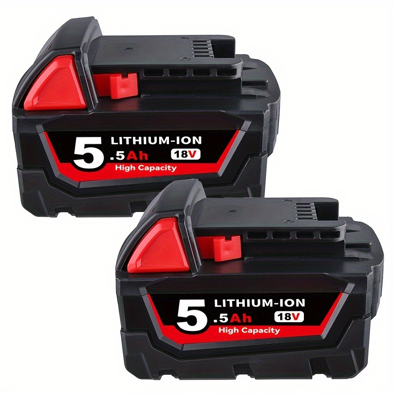 

2 Pack 5.5ah Replacement For , Replacement For M18 Cordless Power Tools 18v Xc Lithium Battery 48-11-1852 48-11-1850 48-11-1862 48-11-1812