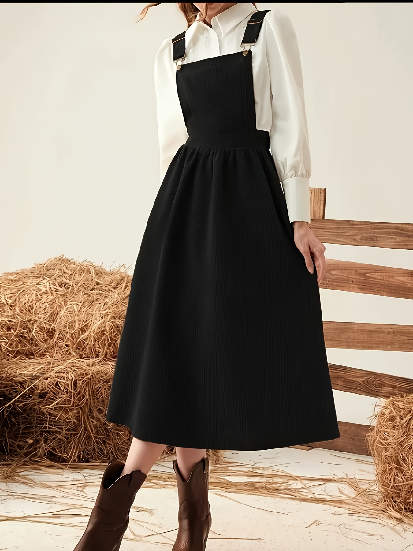 women's rust colored sleeveless pinafore dress double - Temu Kuwait