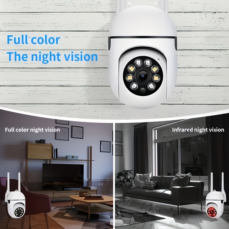 high definition wifi monitoring camera 355 degree intercom high definition   camera remote high definition night vision camera suitable for indoor and outdoor use non   anti domestic water   viewed at   white details 4