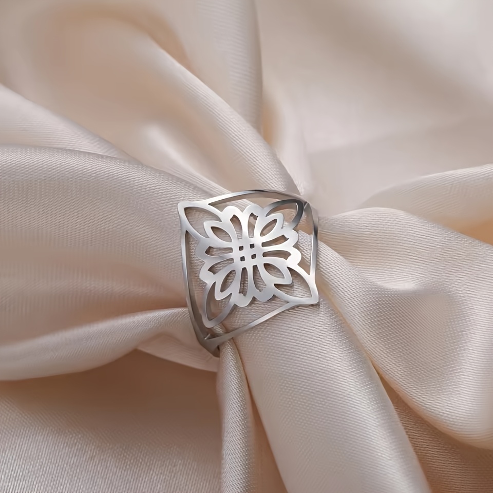 Stylish Knot Design Adjustable Opening Ring, Wear-Resistant